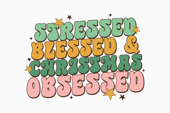 Christmas Stressed Blessed Retro Svg Review