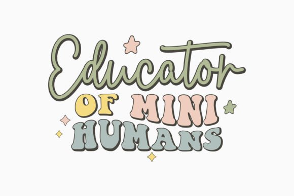 Educator of Mini Human Retro Teacher Svg Review