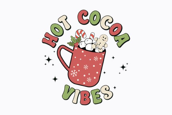 Hot Cocoa Vibes Christmas Retro Svg Review