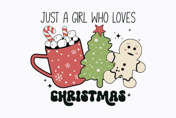 Just a Girl Who Loves Christmas Retro Svg Review
